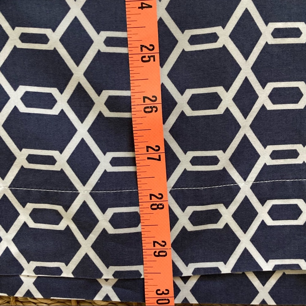 Brooks Brothers Tunic, Navy/White Interlocking Chain Pattern, L - Picture 8 of 14